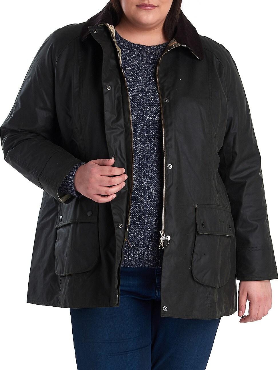 Womens Plus Beadnell Wax Jacket Product Image