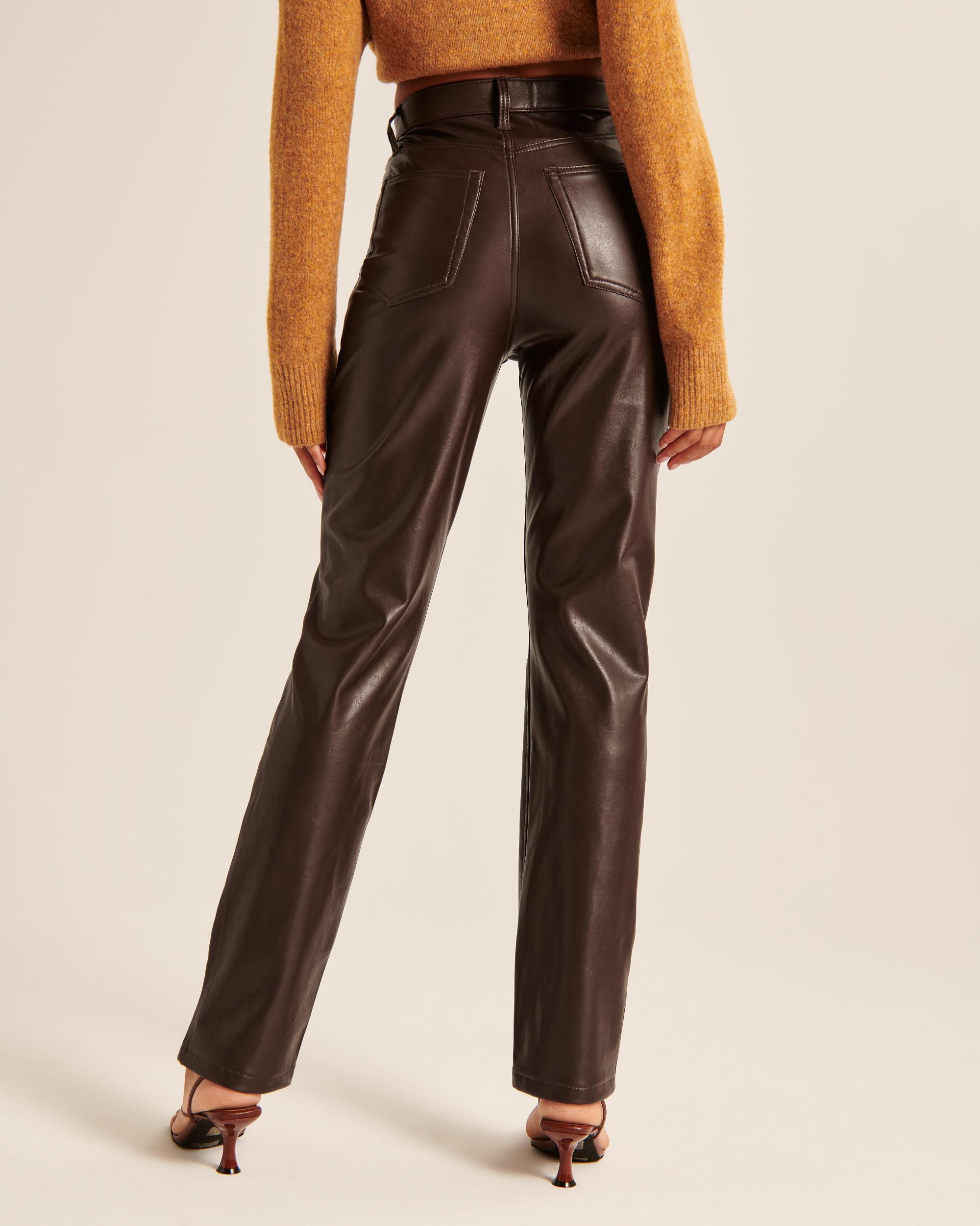 Vegan Leather 90s Straight Pant Product Image