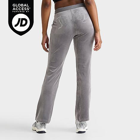 Womens Juicy Couture OG Big Bling Velour Track Pants Product Image