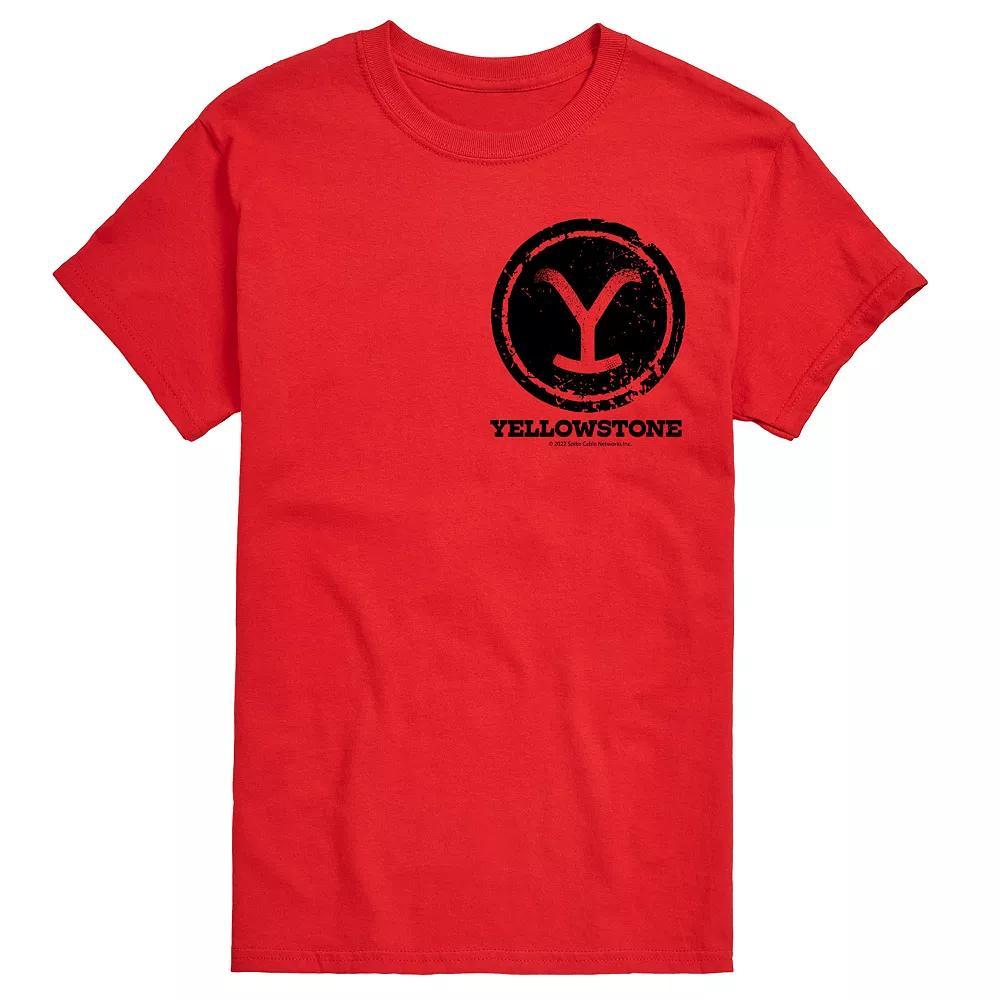 Big & Tall Yellowstone Y Brand Stamp Tee, Mens Product Image