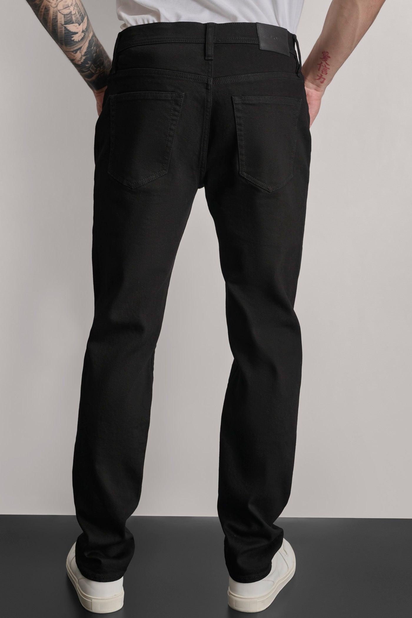 SLIM STRAIGHT BLACK DENIM Product Image