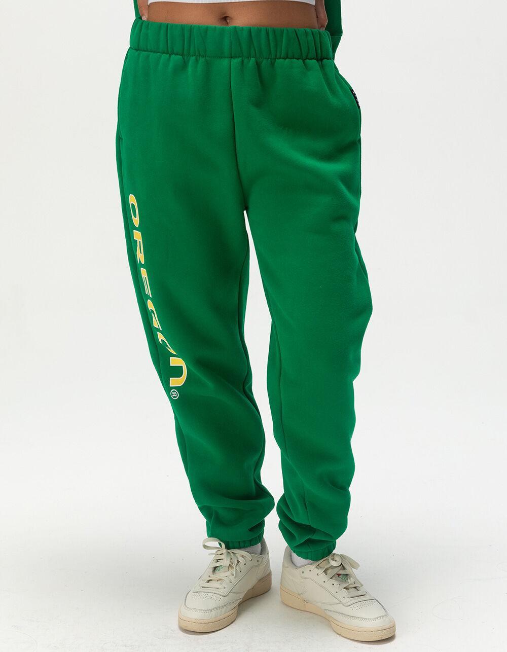 HYPE AND VICE University of Oregon Womens Sweatpants - GREEN Product Image