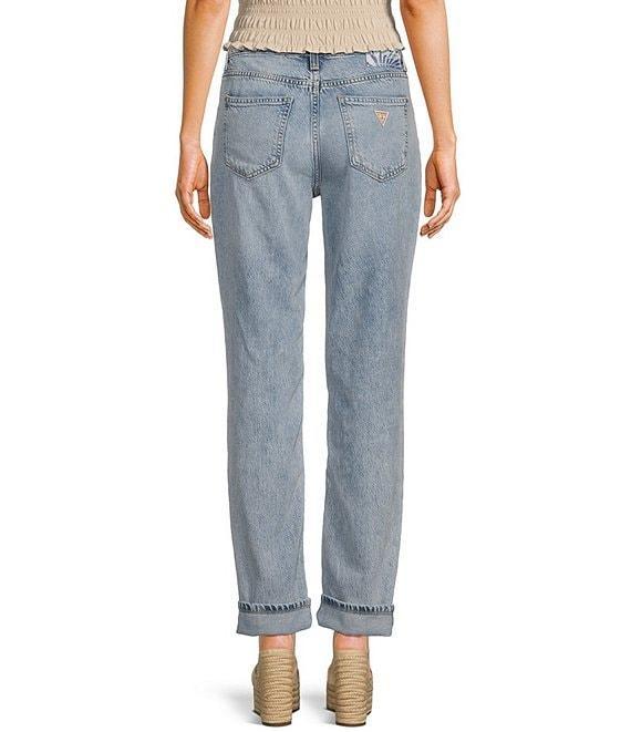 Guess Celia Mid Rise Distressed Boyfriend Jeans Product Image
