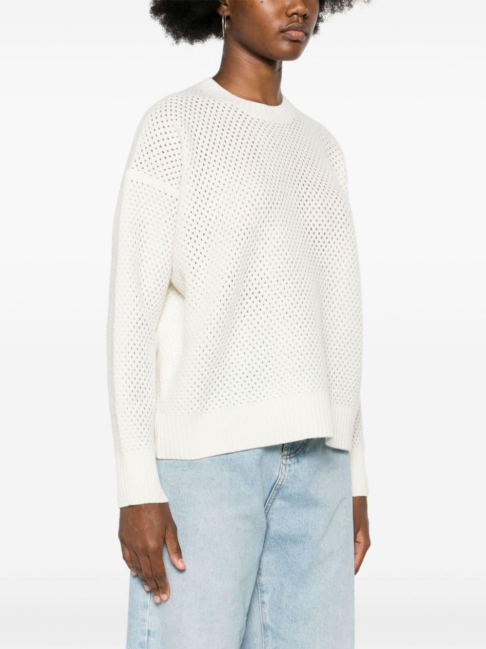 FABIANA FILIPPI Long-sleeved Sweater In Beige Product Image