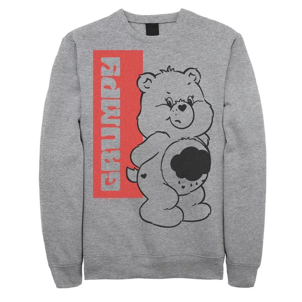 Men's Care Bears Grumpy Bear Sweatshirt, Size: Medium, Athletic Grey Product Image