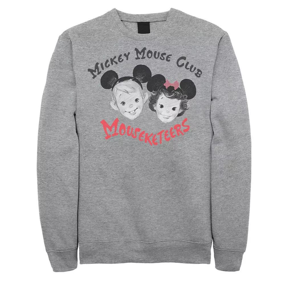 Disney's Mickey Mouse Big & Tall Club Official Mouseketeers Graphic Fleece, Men's, Size: 3XL Tall, Athletic Grey Product Image