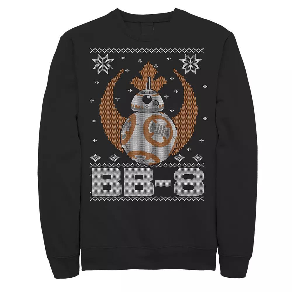 Men's Star Wars BB-8 Christmas Sweater Sweatshirt, Size: Small, Black Product Image