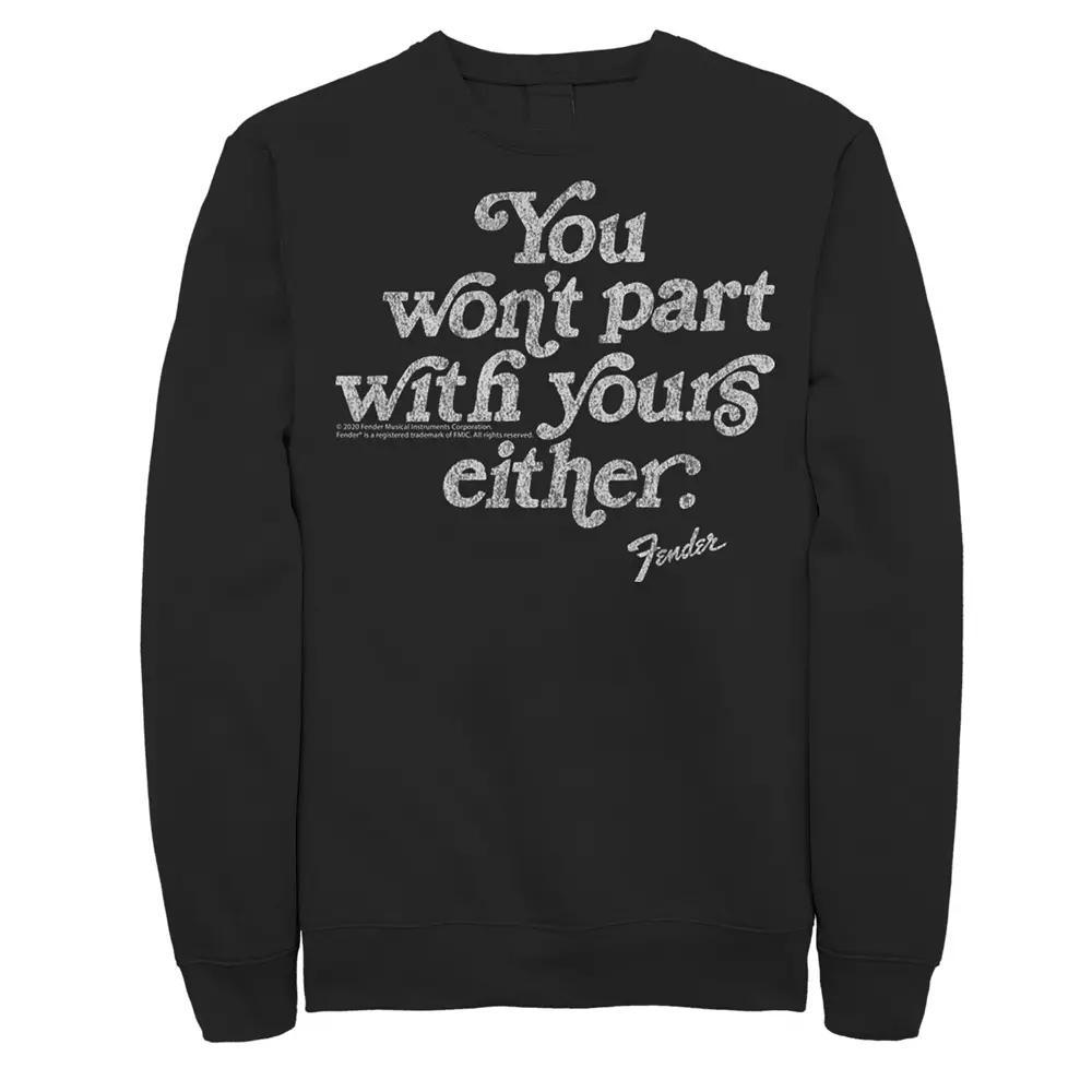 Men's Fender Vintage Quote Sweatshirt, Size: XL, Black Product Image
