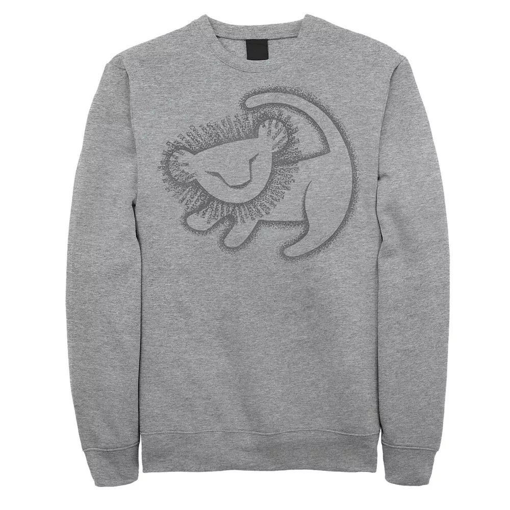 Mens Disney Pixar Cars Iconic DINOCO Gas Station Logo Pullover Fleece Athletic Grey Product Image