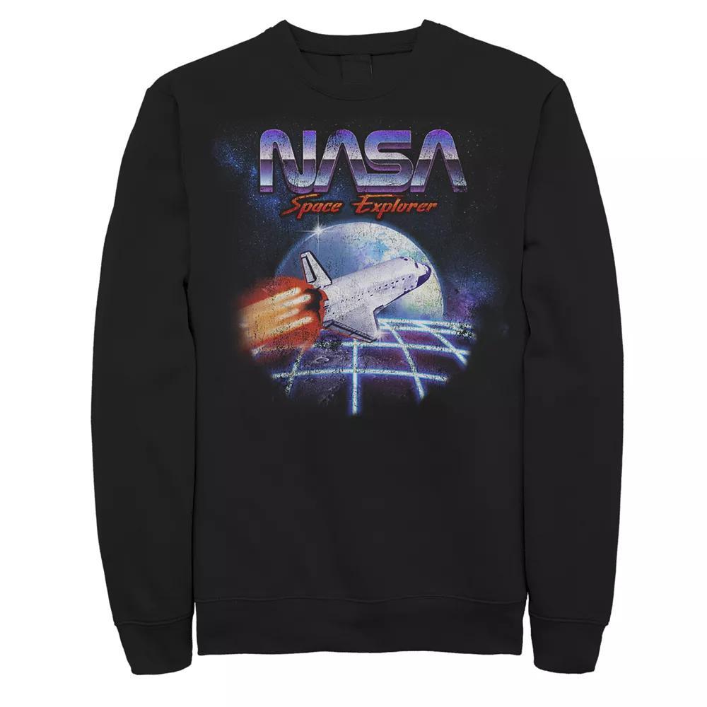 Men's NASA Space Explorer Sweatshirt, Size: 3XL, Black Product Image