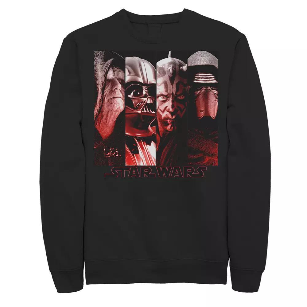 Men's Star Wars Sith Leaders Sweatshirt, Size: 3XL, Black Product Image