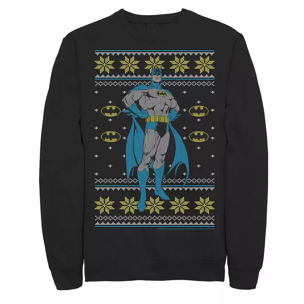 Men's Nintendo Super Mario Stars & Flowers Holiday Pattern Sweatshirt, Size: XXL, Red Product Image