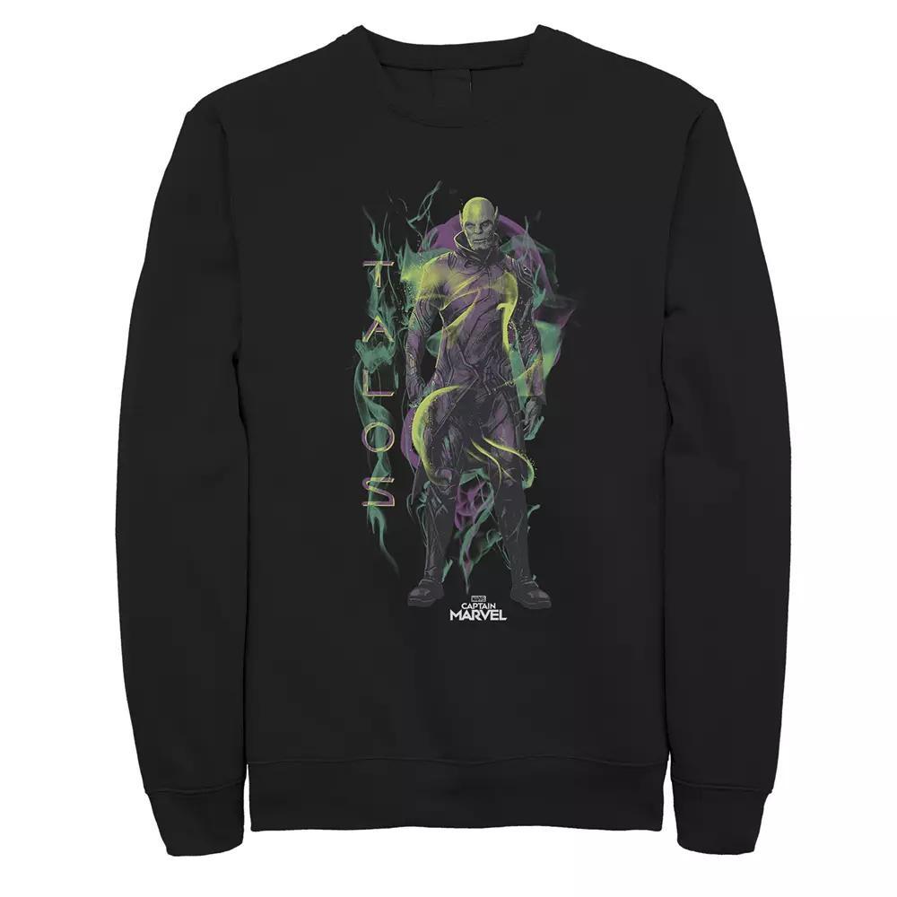 Men's DC Comics Superman Negative Hue Chest Logo Poster Fleece Sweatshirt, Size: XXL, Blue Product Image