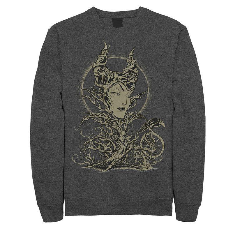 Disney's Sleeping Beauty Maleficent Men's Crow Branches Sweatshirt, Size: Small, Black Product Image