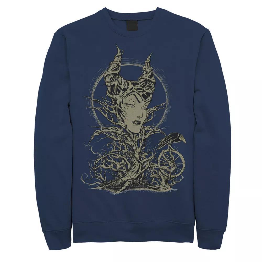 Disney's Sleeping Beauty Maleficent Men's Crow Branches Sweatshirt, Size: XXL, Blue Product Image