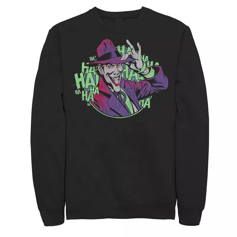 Men's DC Comics Batman The Jokers Hat Sweatshirt, Size: XXL, Black Product Image