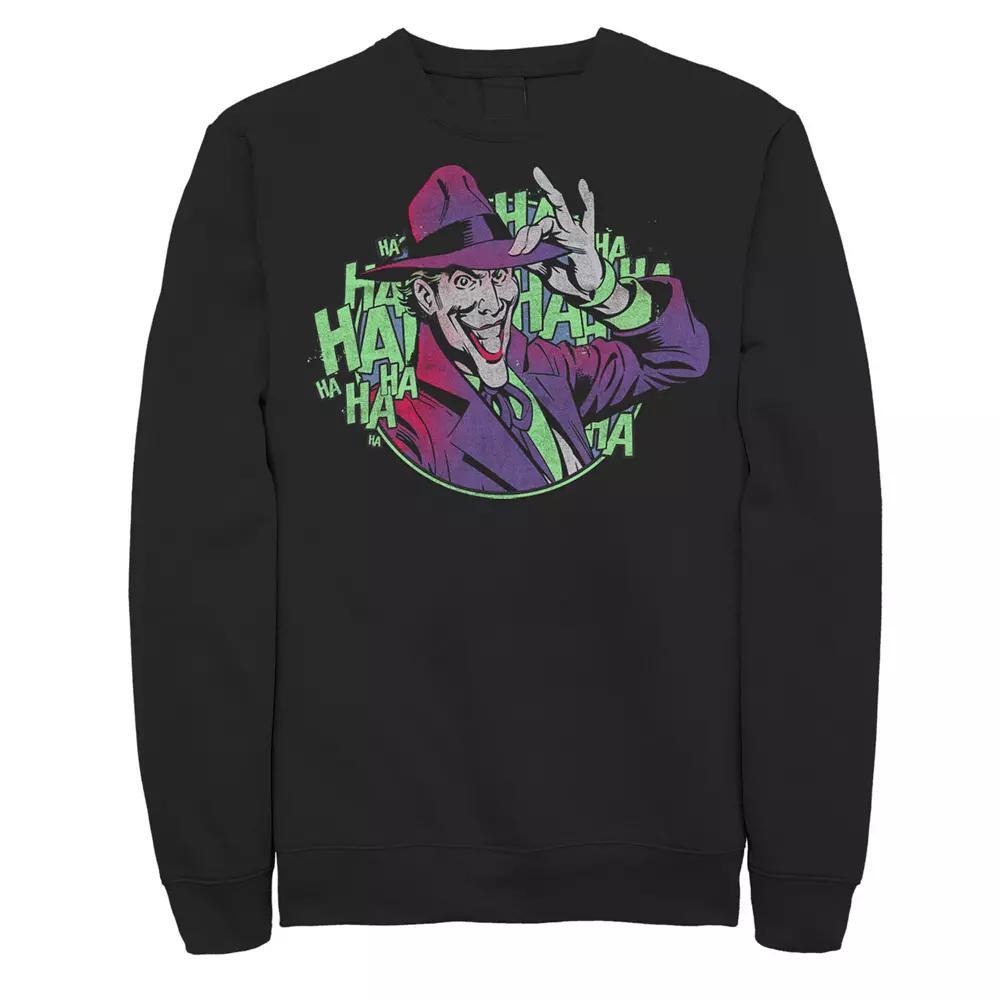 Men's DC Comics Batman The Jokers Hat Sweatshirt, Size: XXL, Black Product Image