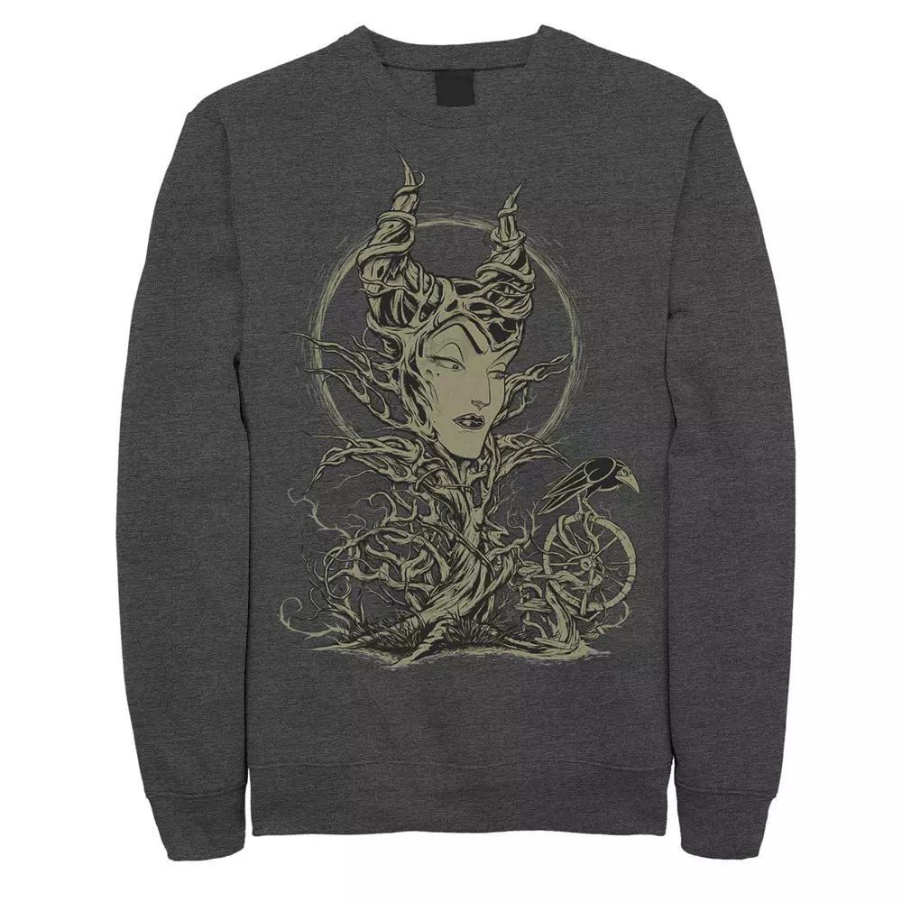Disney's Sleeping Beauty Maleficent Men's Crow Branches Sweatshirt, Size: Small, Black Product Image