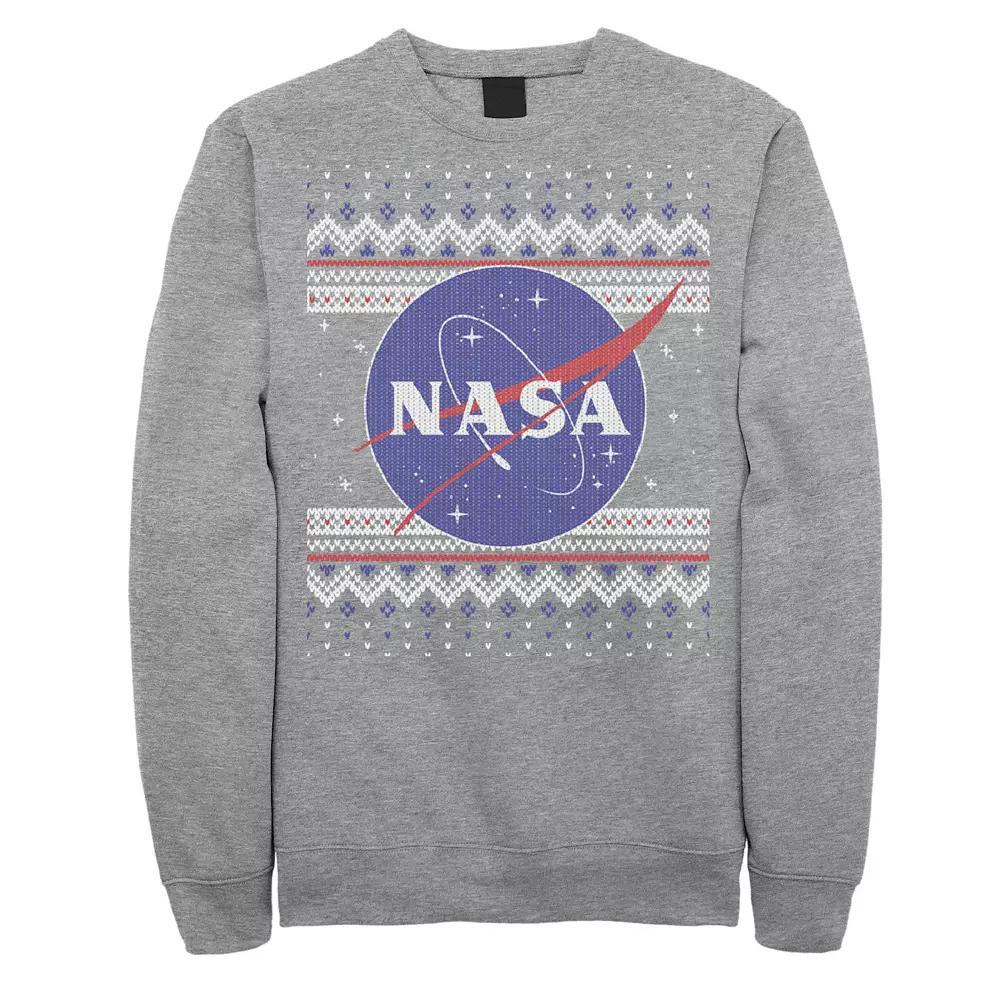 Men's NASA Logo Christmas Sweatshirt, Size: 3XL, Blue Product Image