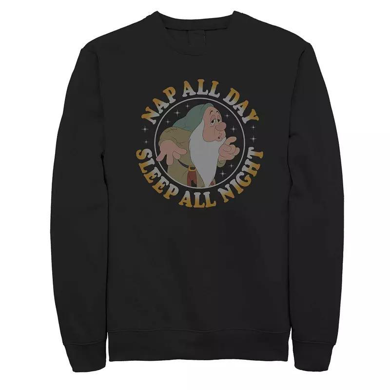 Disneys Snow White Sleepy Nap All Day Mens Fleece Sweater Product Image