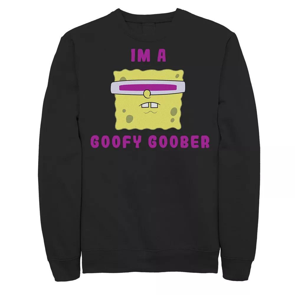 Men's Nickelodeon SpongeBob SquarePants I'm A Goofy Goober Portrait Fleece, Size: Medium, Black Product Image