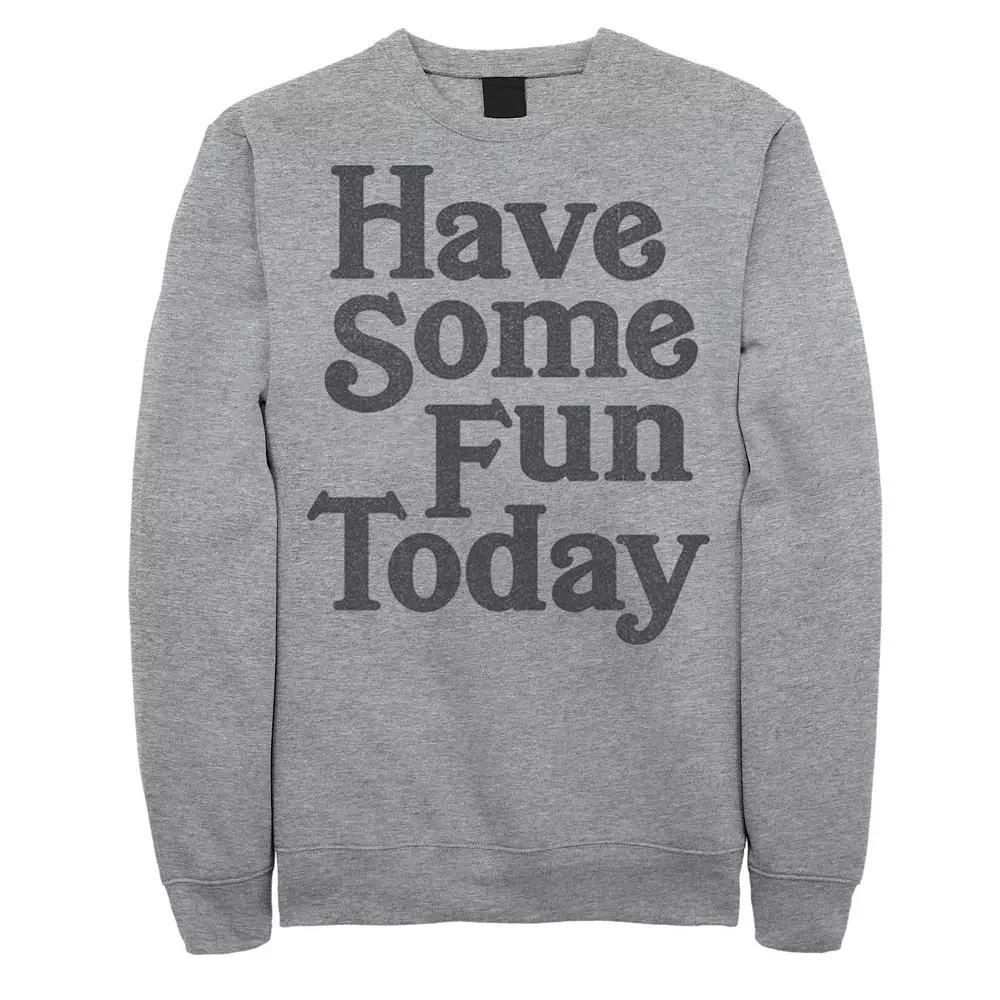 Men's Fifth Sun "Have Some Fun Today" Sweatshirt, Size: Large, Athletic Grey Product Image