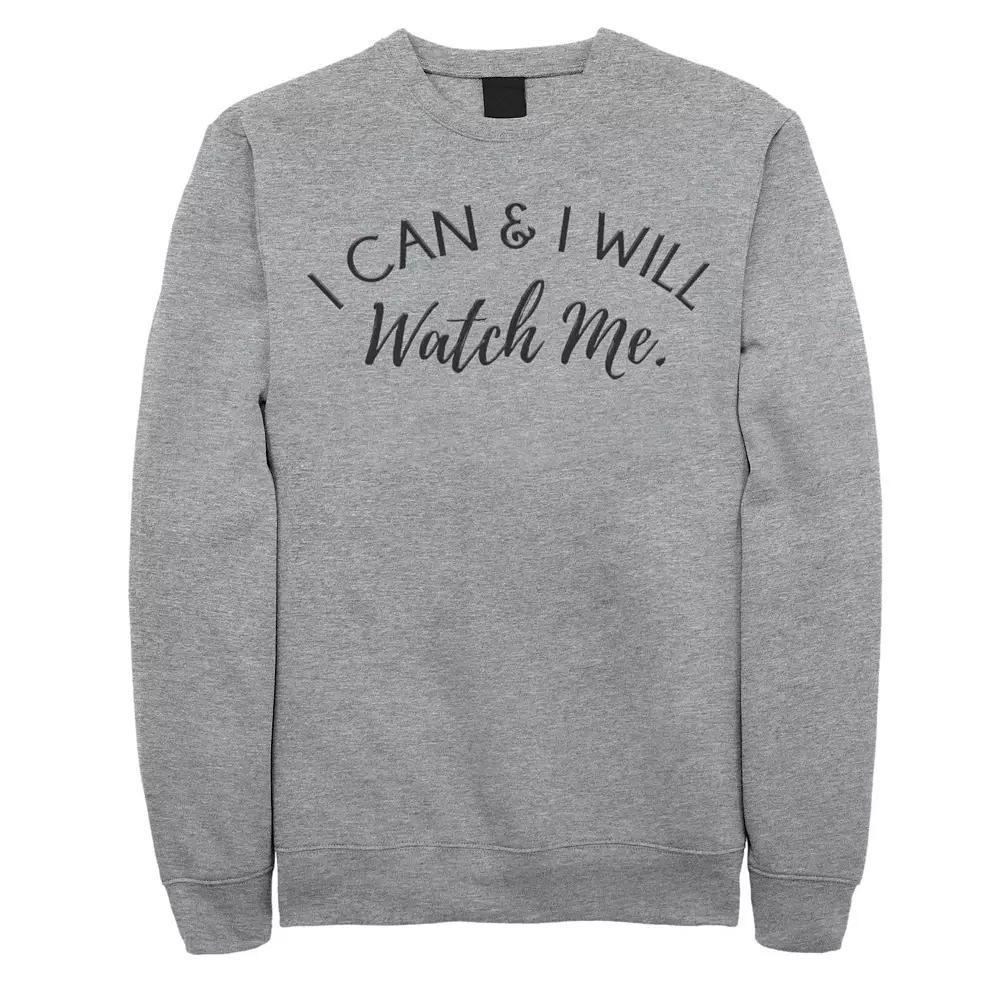Disneys Frozen Olaf Mens Chillin Red Block Text Sweatshirt Athletic Grey Product Image