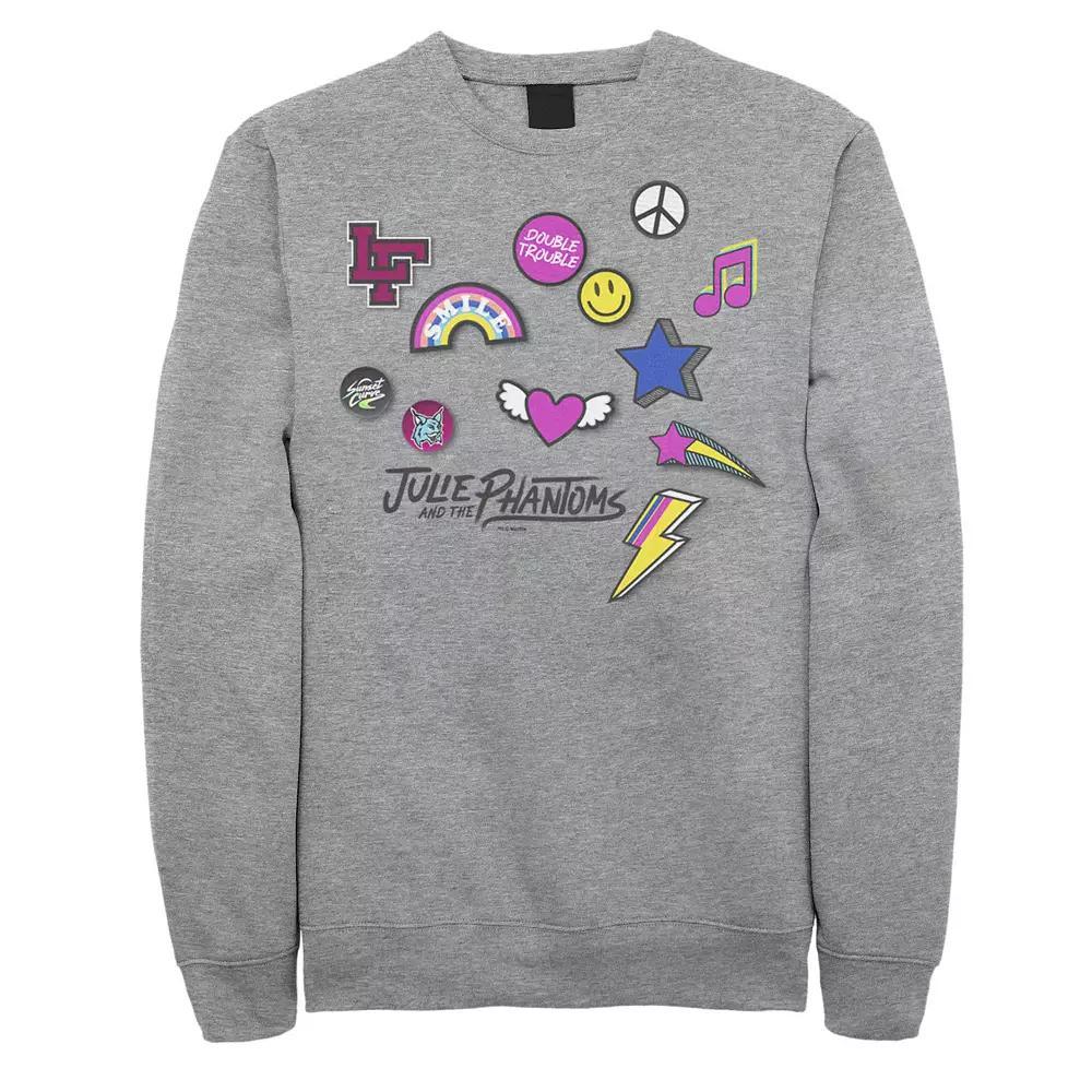Men's Julie And The Phantoms Icon Mashup Sweatshirt, Size: XL, Athletic Grey Product Image