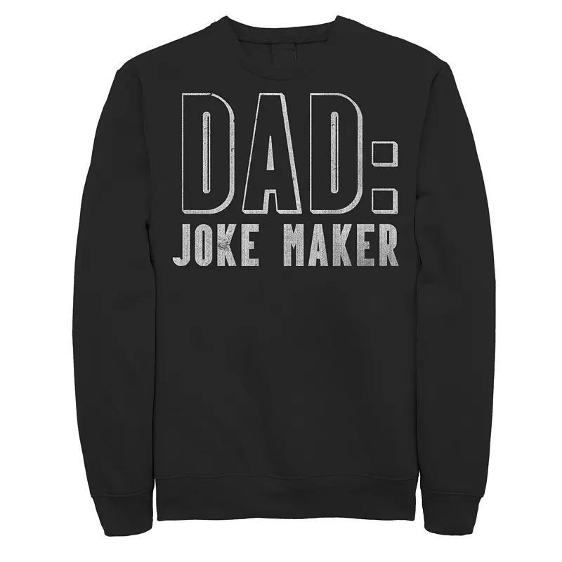 Men's Joke Maker Fleece Graphic Pullover, Size: Small, Black Product Image