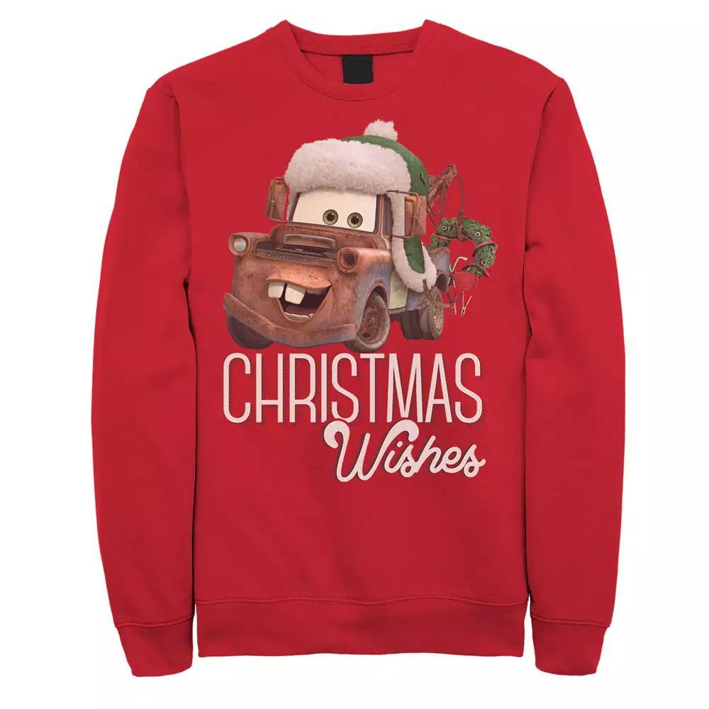 Disney / Pixar's Cars Mater Men's Christmas Sweatshirt, Size: Small, Red Product Image