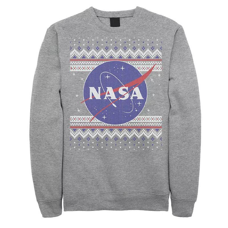 Men's NASA Logo Christmas Sweatshirt, Size: 3XL, Blue Product Image