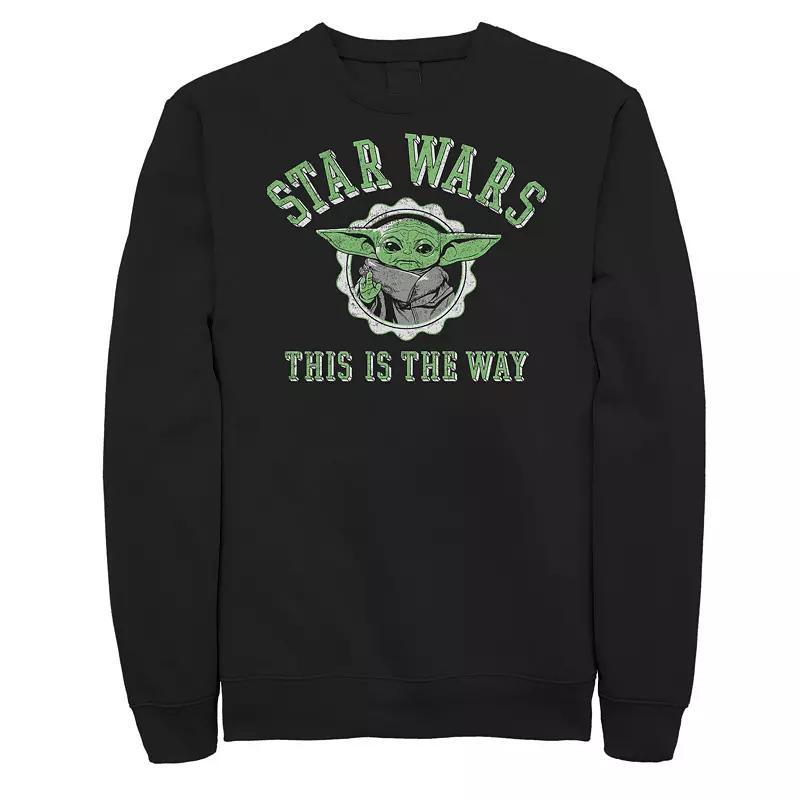 Men's Jurassic Park Life Finds A Way Goldblum Jeff Stare Sweatshirt, Size: Large, Blue Product Image