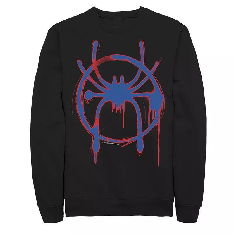 Men's DC Comics Superman Negative Hue Chest Logo Poster Fleece Sweatshirt, Size: XXL, Blue Product Image