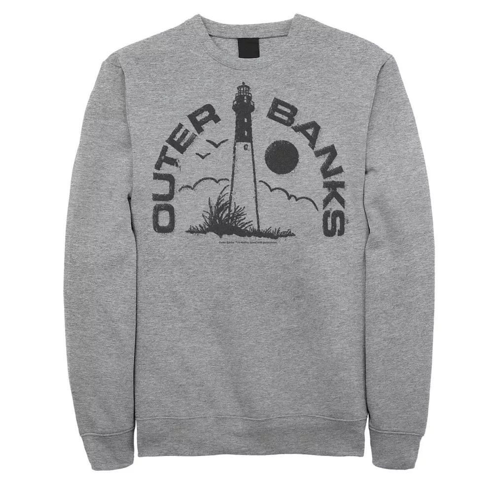 Mens Outer Banks Landscape Stamp Sweatshirt Athletic Grey Product Image