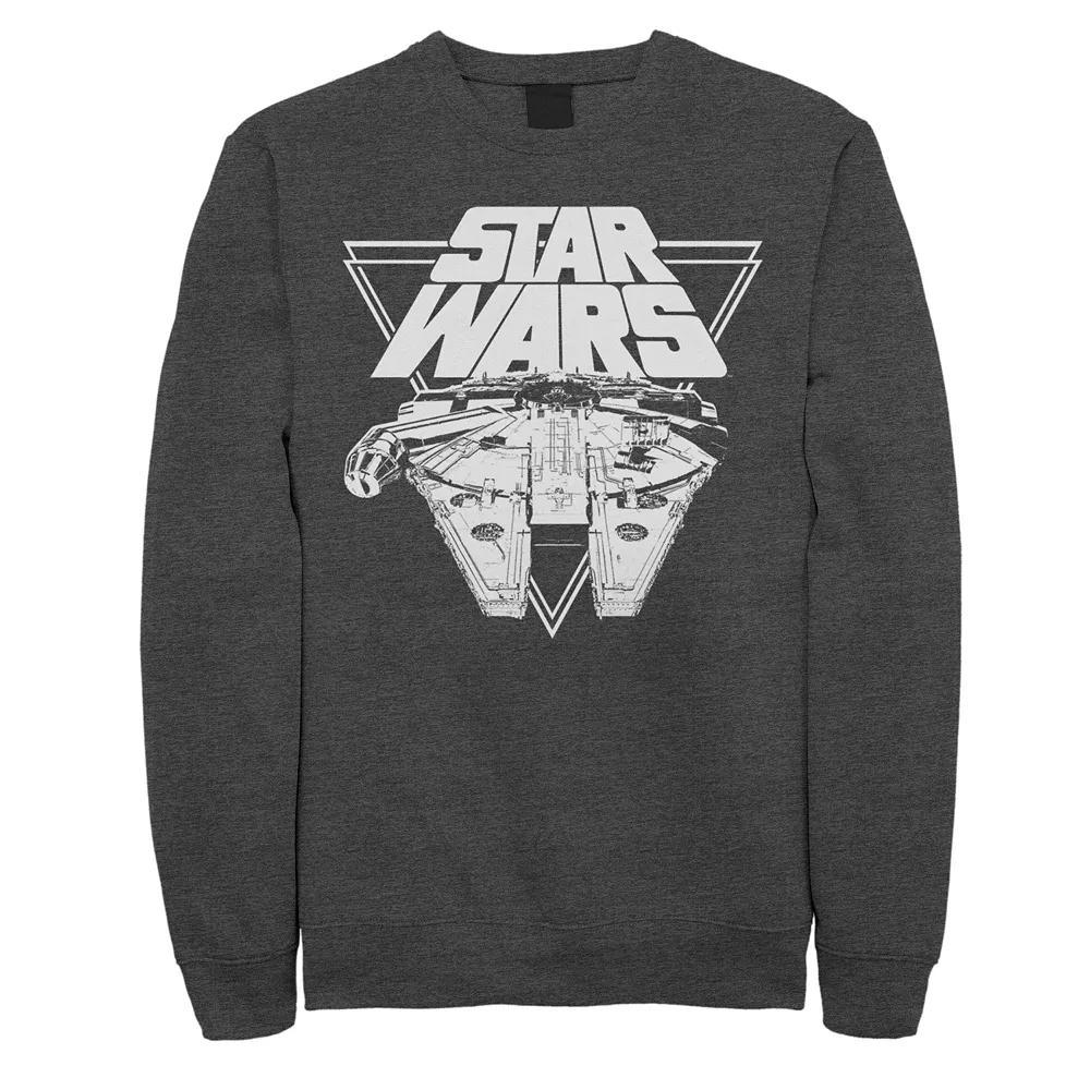 Men's Star Wars Millennium Falcon Sweatshirt, Size: XXL, Grey Heather Product Image