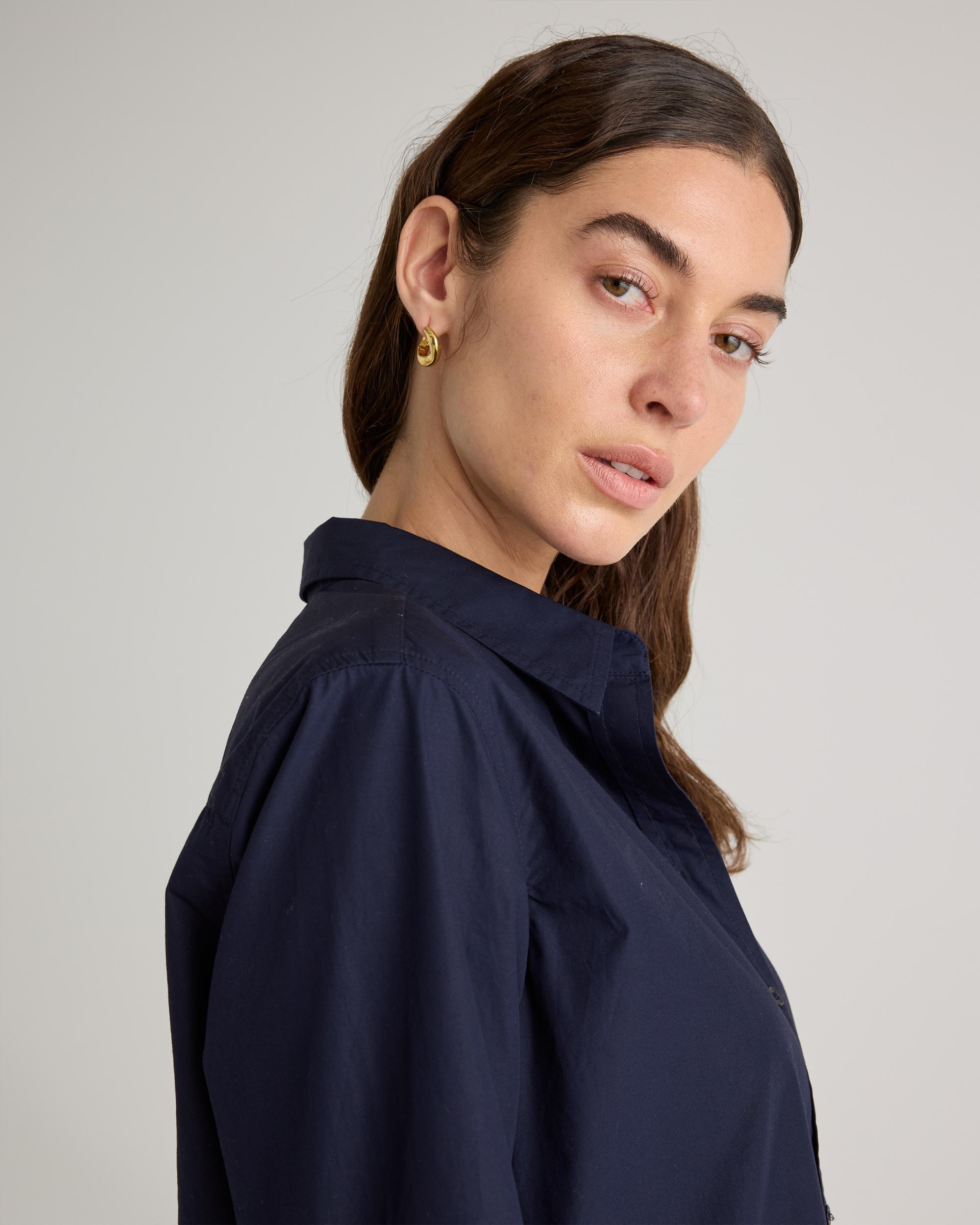 Quince | Women's Poplin Long Sleeve Shirt Size XL, Organic Cotton Product Image