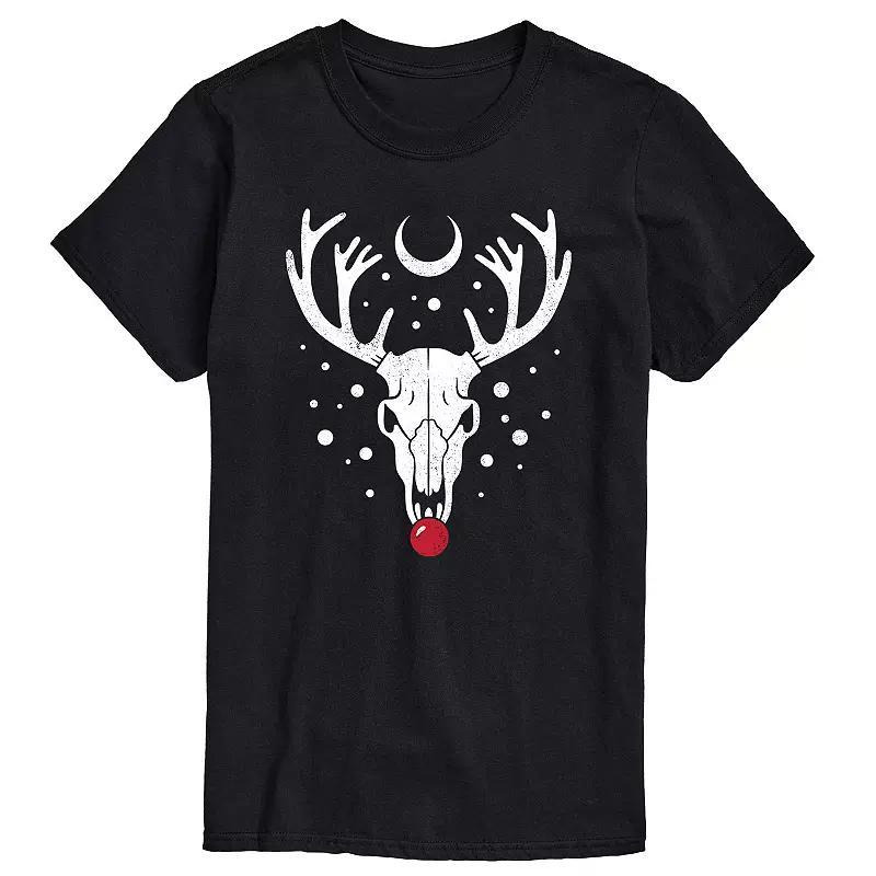 Mens Reindeer Skull Tee Blue Product Image