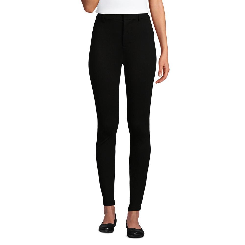 Women's Lands' End High Rise Ponte Polished Leggings, Size: 10, Deep  Blue Product Image