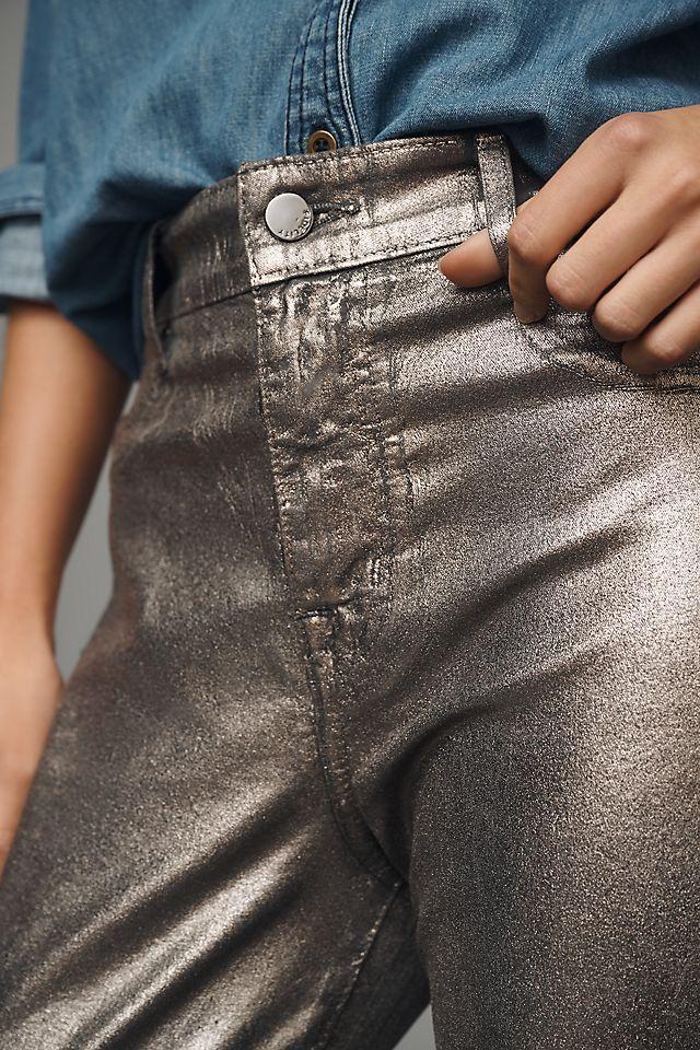 Fidelity Cali Foil High-Rise Straight-Leg Jeans Product Image