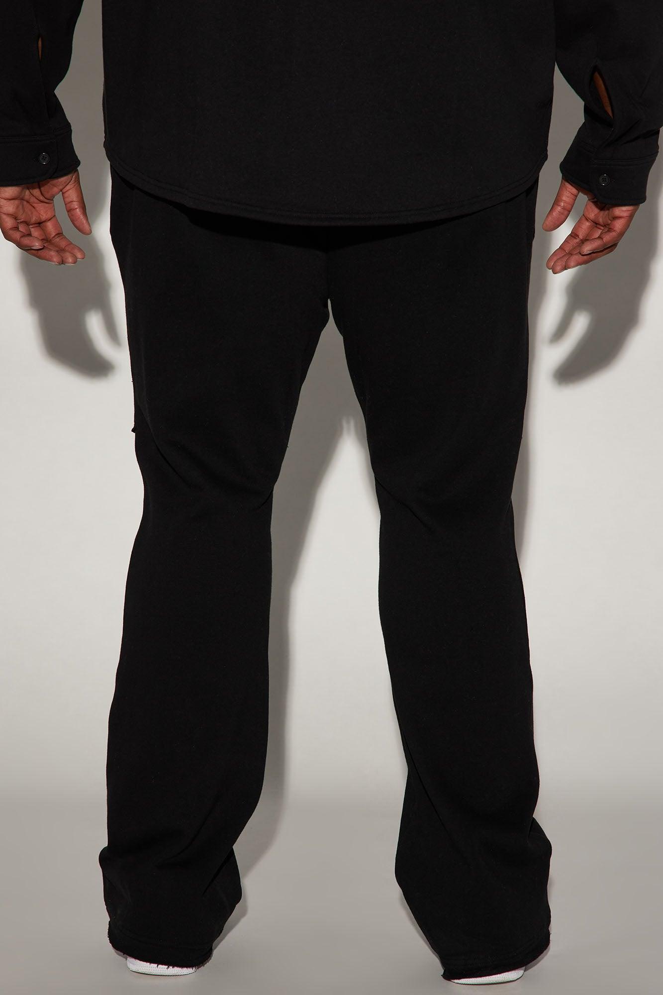 Lucian Skinny Flare Sweatpant - Black Product Image
