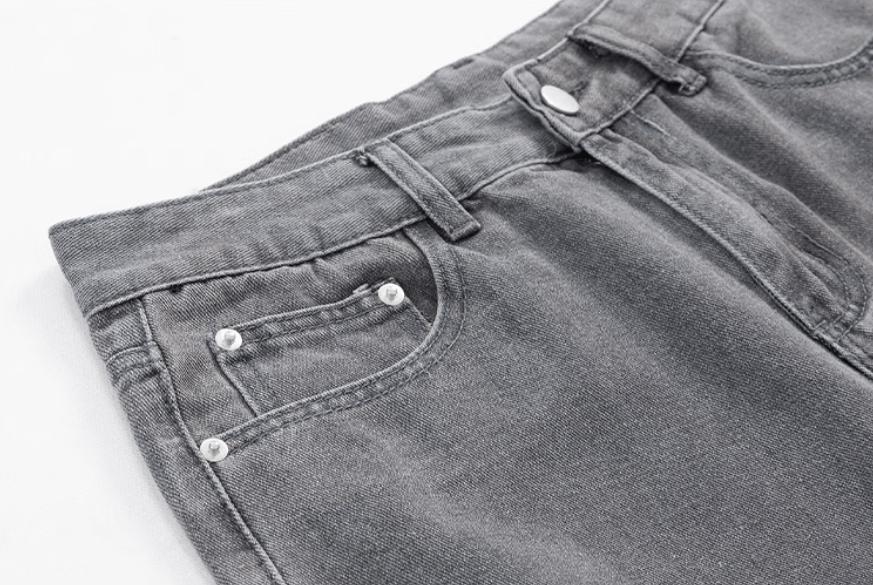 RT No. 11692 WIDE STRAIGHT DENIM JEANS Product Image