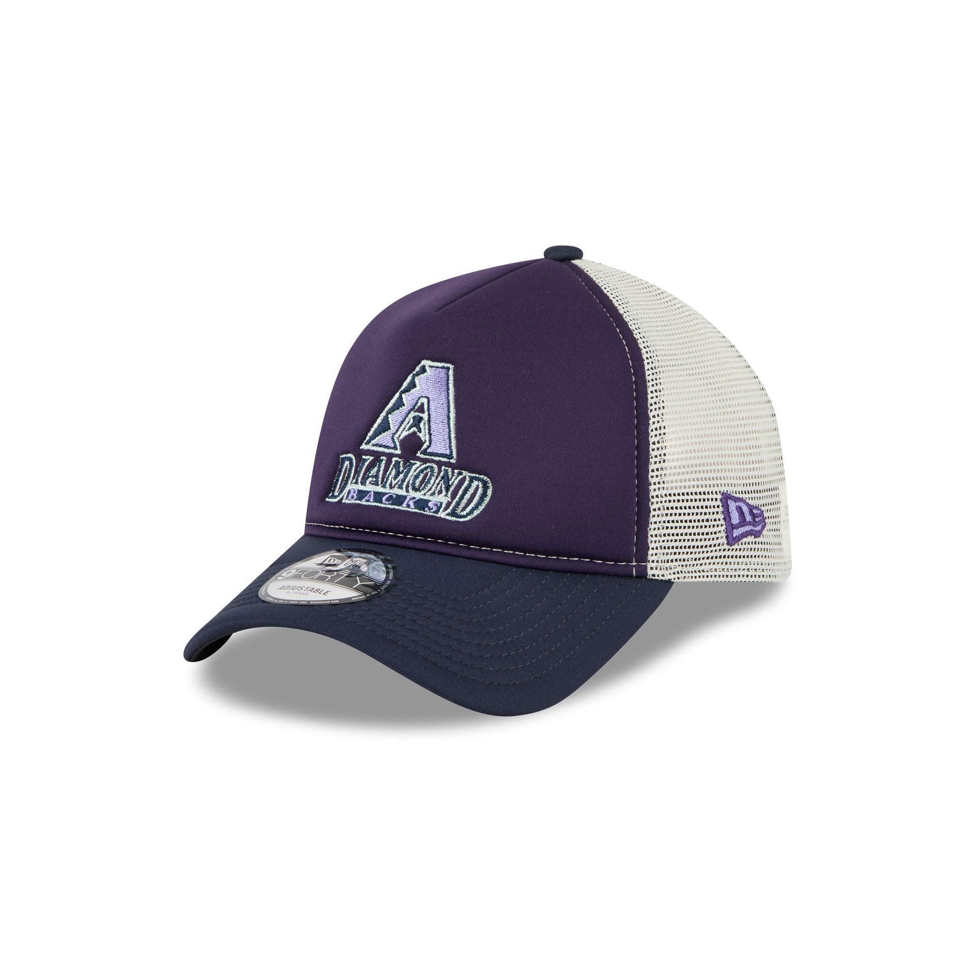 Seattle Mariners Navy Purple 9FORTY A-Frame Trucker Hat Male Product Image