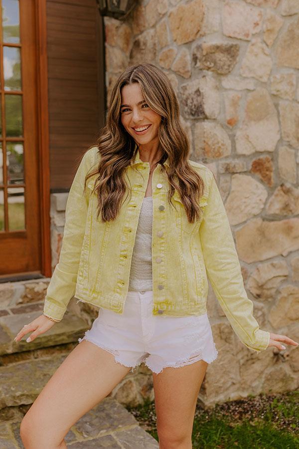The Lilly Vintage Wash Denim Jacket Product Image