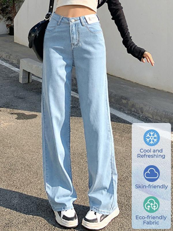 EMMIOL High Waisted 26°C/78°F Air Jeans Product Image