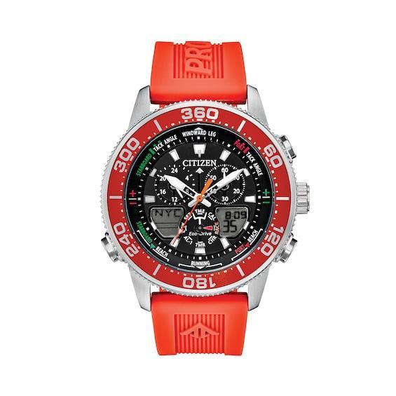 Citizen Eco-Drive Mens Promaster Marine Sailhawk Analog-Digital Watch - JR4061-00F, Orange Product Image