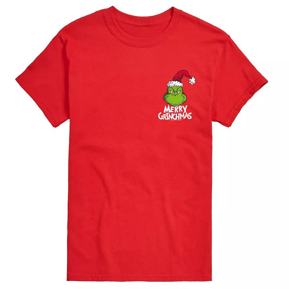 Big & Tall Merry Grinchmas Tee, Men's, Size: XXL Tall, Red Product Image
