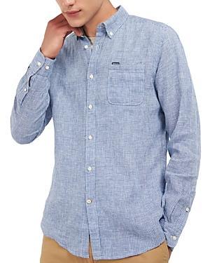 Barbour Linton Long Sleeve Micro Check Pattern Shirt Product Image