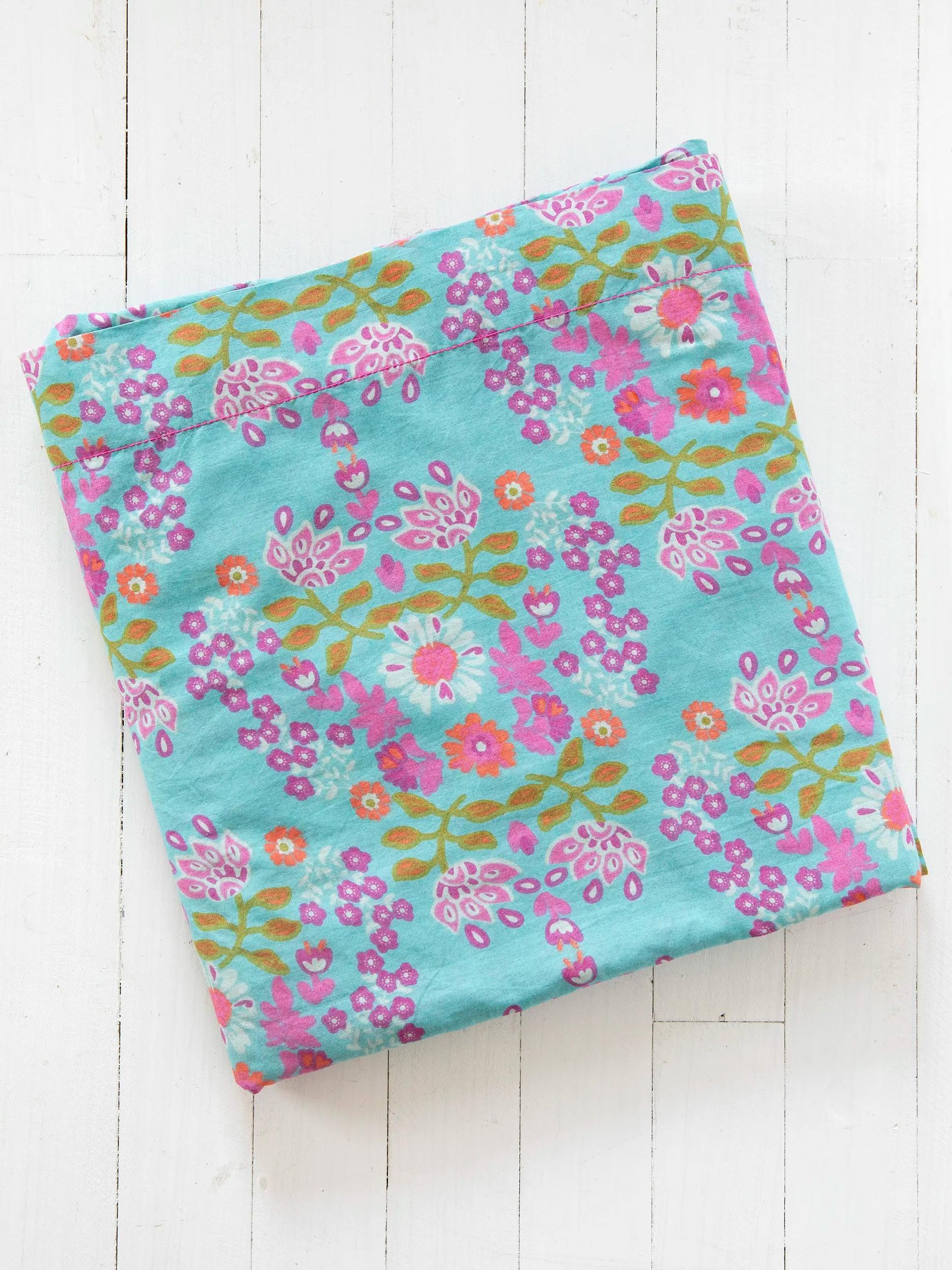 Mix & Match Cotton Fitted Sheet - Vintage Zinnia Product Image