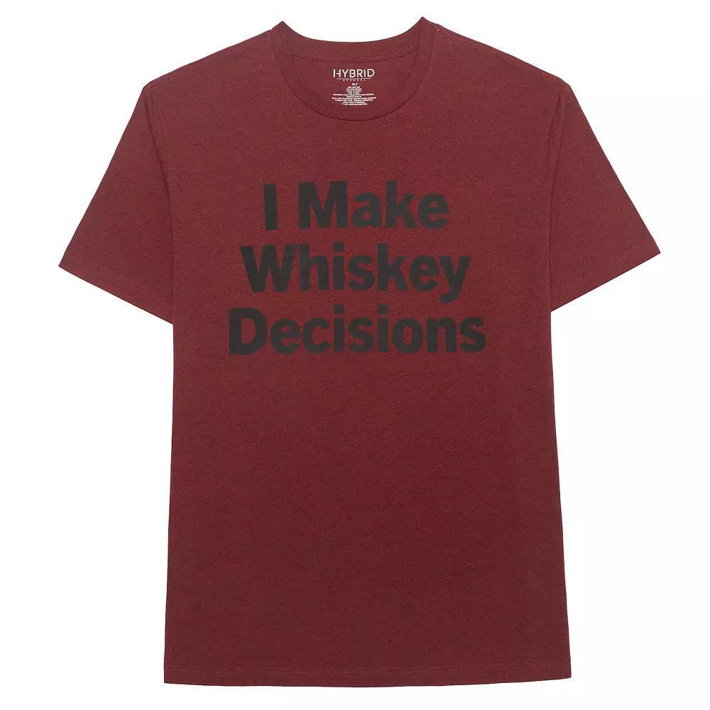 Big & Tall "I Make Whiskey Decisions" Graphic Tee, Men's, Size: 4XB, Brick Black Grey Product Image