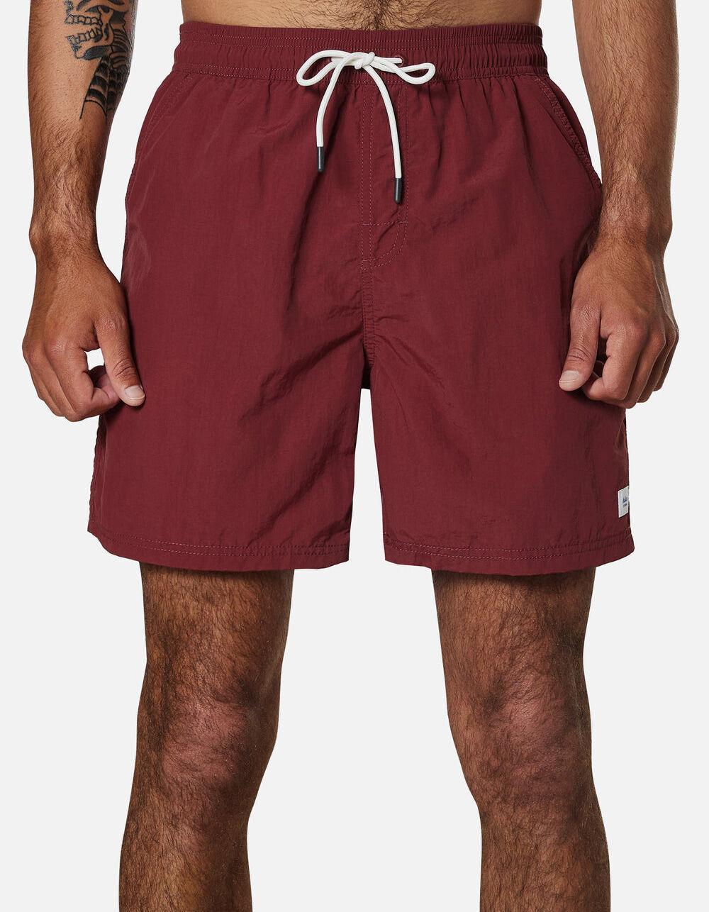 KATIN Poolside Mens Volley Shorts - PORT Product Image